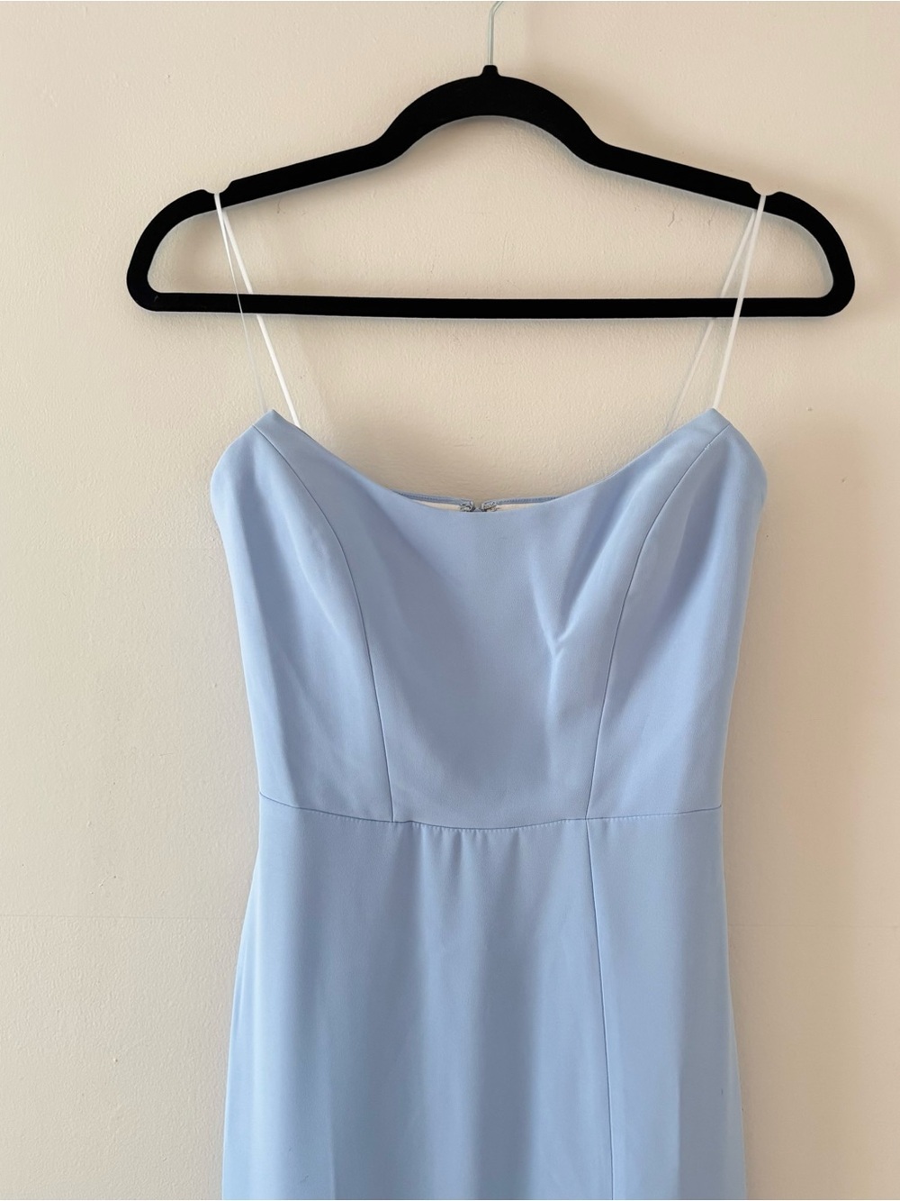 Amanda Uprichard NWT Chamberlain Strapless Sheath Midi Dress Side Slit Revolve - Picture 4 of 7